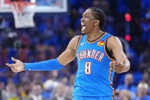 雷霆官方：杰伦威右手腕进行了二次手术 10至14天后重新接受评估